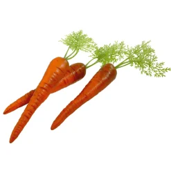 DecoWoerner Decoración De Pascua|Verduras Y Hierbas>Zanahorias Con Hojas Alimento De Imitación 30 Cm, 3 Piezas