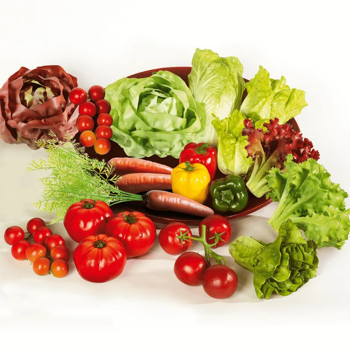 DecoWoerner Verduras Y Hierbas>Zanahorias Con Hojas Verdes Chupete 30 Cm, 3 Piezas