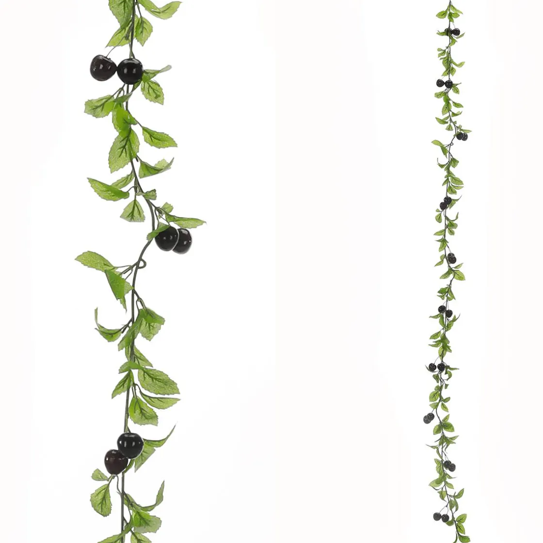 DecoWoerner Decoración De Verano|Guirnaldas Y Vides>Zarcillo De Cereza Artificial 180 Cm