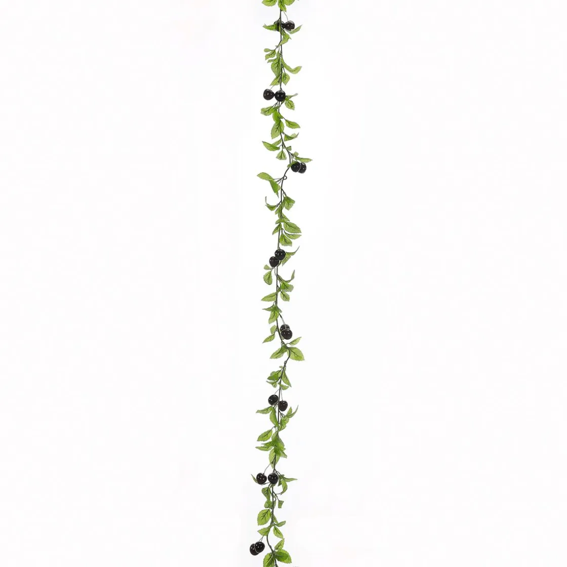 DecoWoerner Decoración De Verano|Guirnaldas Y Vides>Zarcillo De Cereza Artificial 180 Cm